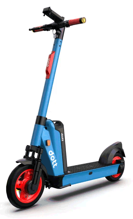 Bild på en Dott elsparkcykel